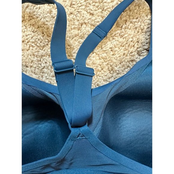 Athleta Mesh Back Phenomena Sports Bra Adjustable High Impact Blue - 32DD - Picture 4 of 5